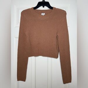 Aerie Cut Out Sweater Long Sleeve Top